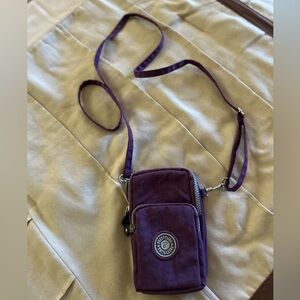 Compact Purple Crossbody Bag